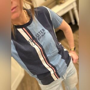 Hollister Blue/Navy Striped T-Shirt